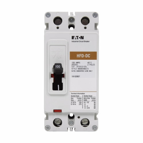 HFD-DC Series Cutler Hammer Circuit Breakers 